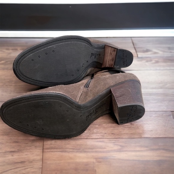 Paul Green Dallas Bootie Brown Suede Leather Zip 2.5" Heel Boot Sz US 9.5-10 - Picture 13 of 16